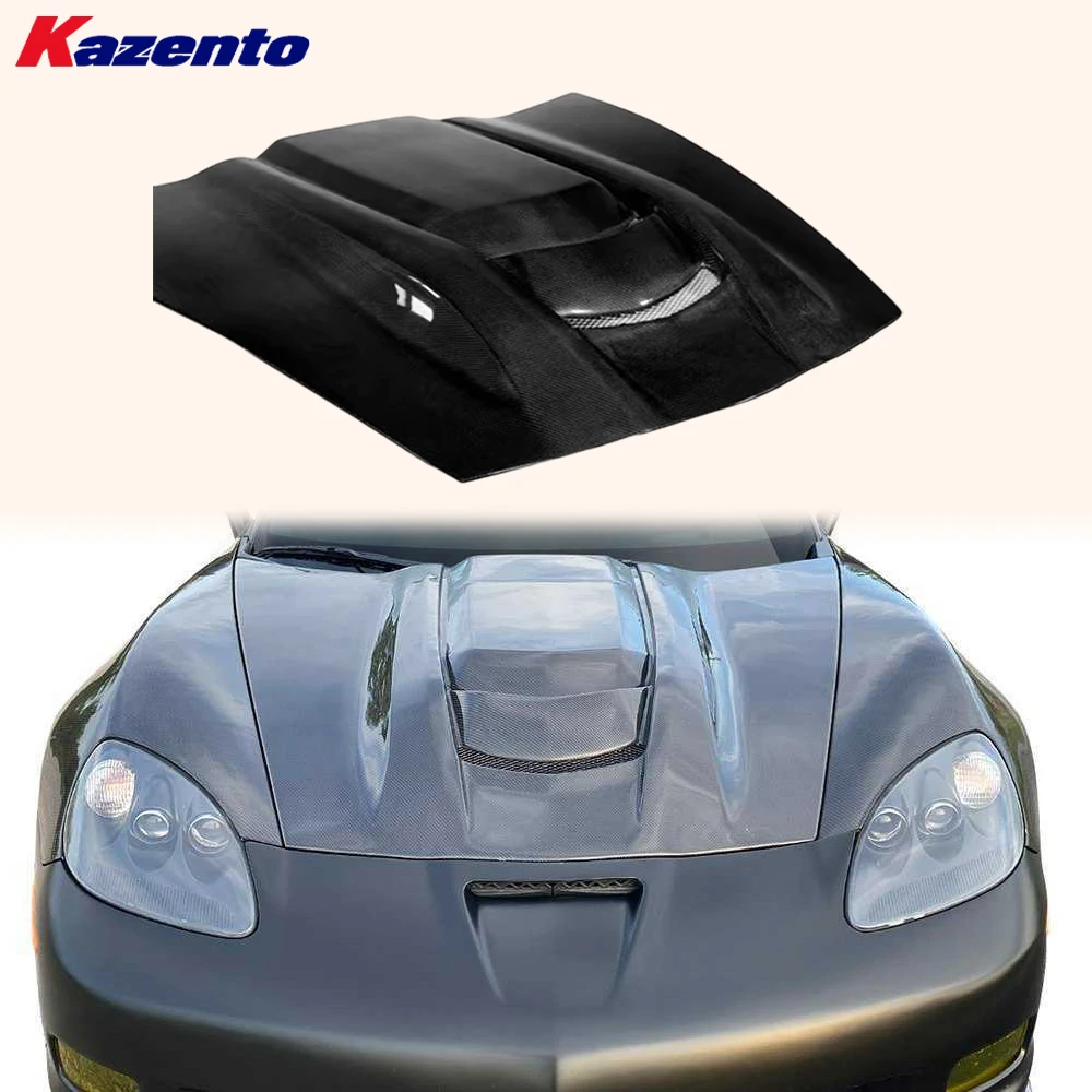 

Для Corvette C6 2006-13: Передний вентилируемый капот из карбона в стиле KZB (возможна морская доставка, добро пожаловать, запросы на информацию)
