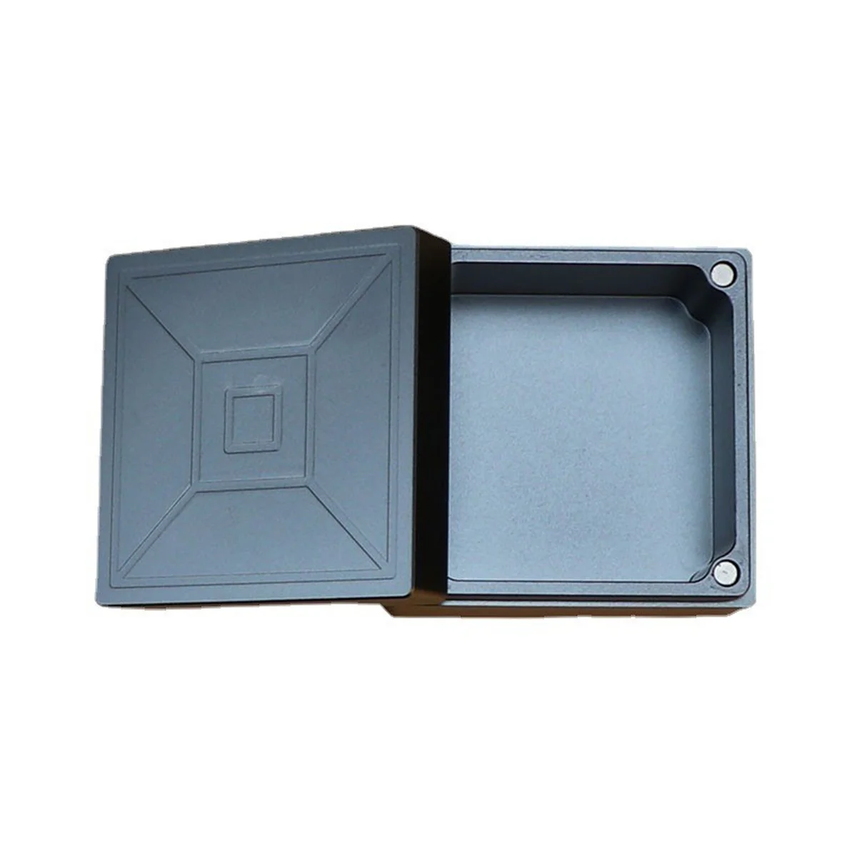 Aluminum Alloy Small Item Storage Box, Magnetic Suction Lid, Sealed Medicine Box, Metal Jewelry Case