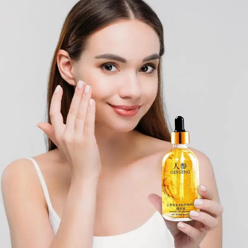 100ml Gold Ginseng Face Essence polipeptide Anti-rughe Lightning idratante Niacinamide siero viso forniture per la cura personale