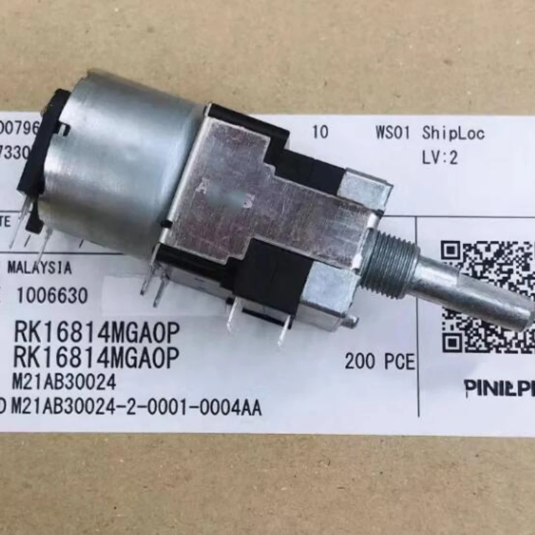 

10pcs/LOT RK168 Type 4 Couplet 16 Needle Enbridge Old Pa Volume 100KBx4 Motor Carbon Film Potentiometer RK16814MGA0P