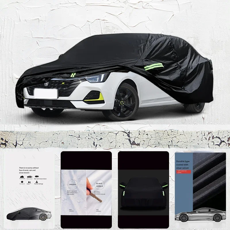 

For RoeweI6 MAX Anti-UV Sun Shade Rain Snow Resistant Black Cover Dustproof Car umbrella Full Car Cover Outdoor Protection