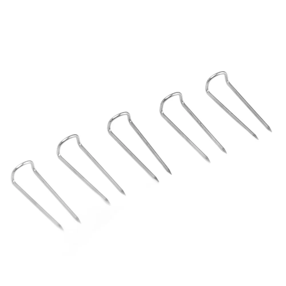 200Pcs Silver metal material U-shaped Pins U-shaped design Boxed packaging Positioning Pins Multi-purpose fixing function