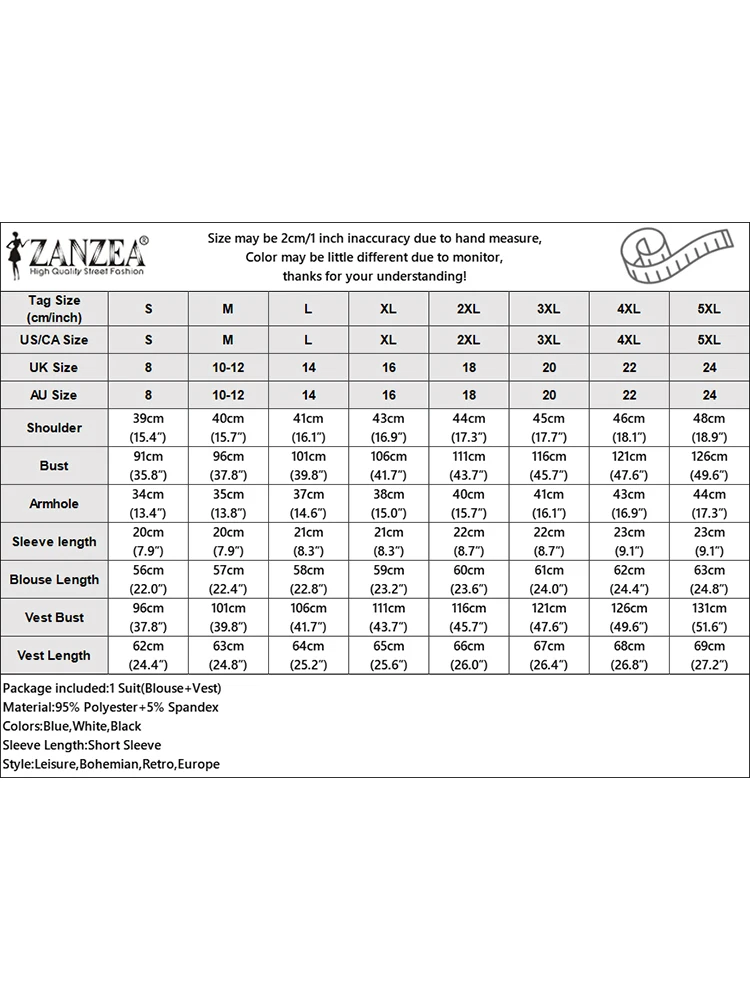 2025 ZANZEA Holiday Printed Shirt Stylish Summer Two Pieces Blouse Women Tanks Tops Casual O Neck Short Sleeve Work Blusas Camis