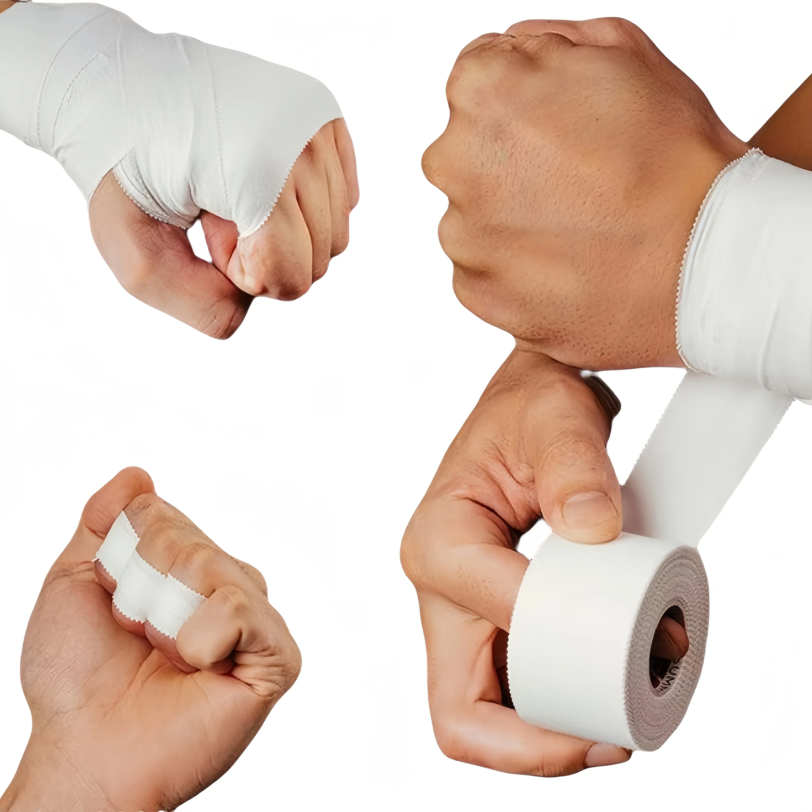 2.5cm*9m White Elastic Sports Tape Strong Sticky Athletic Bandage Gym Fitness Training Support Tape For Athletes