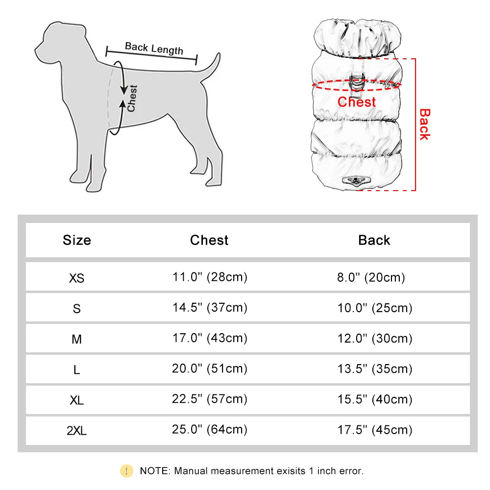 겨울 패딩 강아지 코트 재킷 소형 중형견용 부드럽고 따뜻한 강아지 옷 귀여운 강아지 조끼 애완동물 의류 썸네일 6