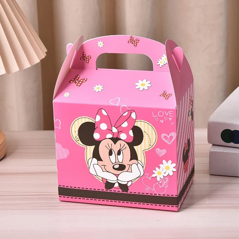 Minnie Mickey Mouse Themed Party Carton Birthday Decoration Cartoon and Anime Derivative Peripheral Candy Box Baby Shower Decor
