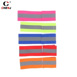 Reflective Bands Elasticated Armband Wristband Ankle Leg Straps Safety Reflector Tape Straps For Night Jogging Walking Biking