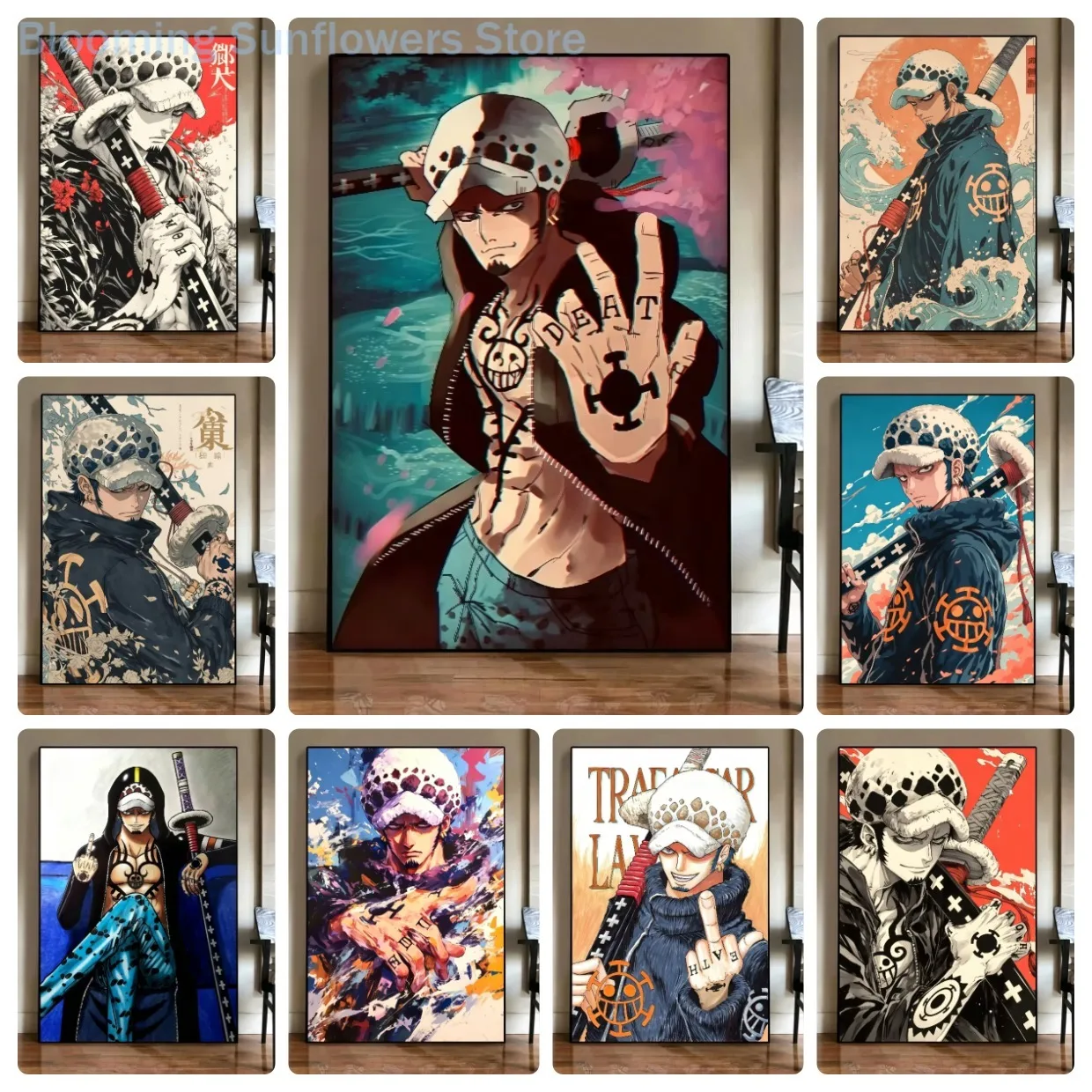 Jigsaw Puzzle 1000 Pieces ONE PIECE Anime Painting Paper Puzzle for Adults, Relaxing Game, Christmas & Birthday Gift