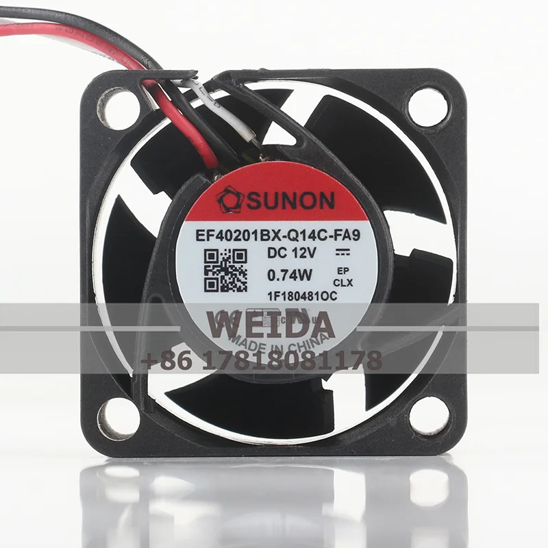 New original SUNON 4020 EF40201BX-Q14C-FA9 DC12V 0.74W 40x40x20MM 3-wire magnetic suspension silent cooling fan