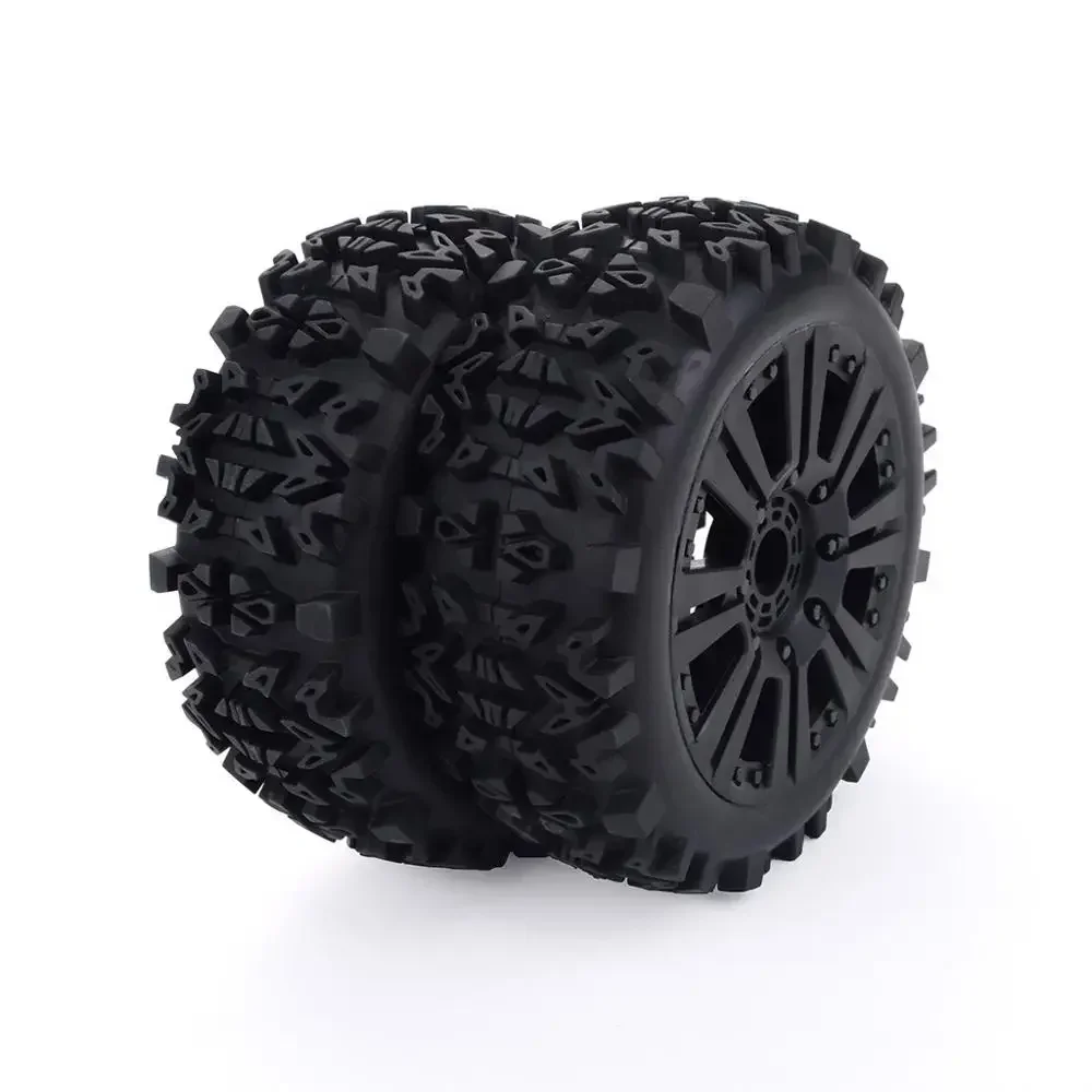 

2PCS/4PCS 17mm Hub Wheel Rim & Tires Tyre for 1/8 Off-Road RC Car Buggy Redcat Team Losi VRX HPI Kyosho HSP