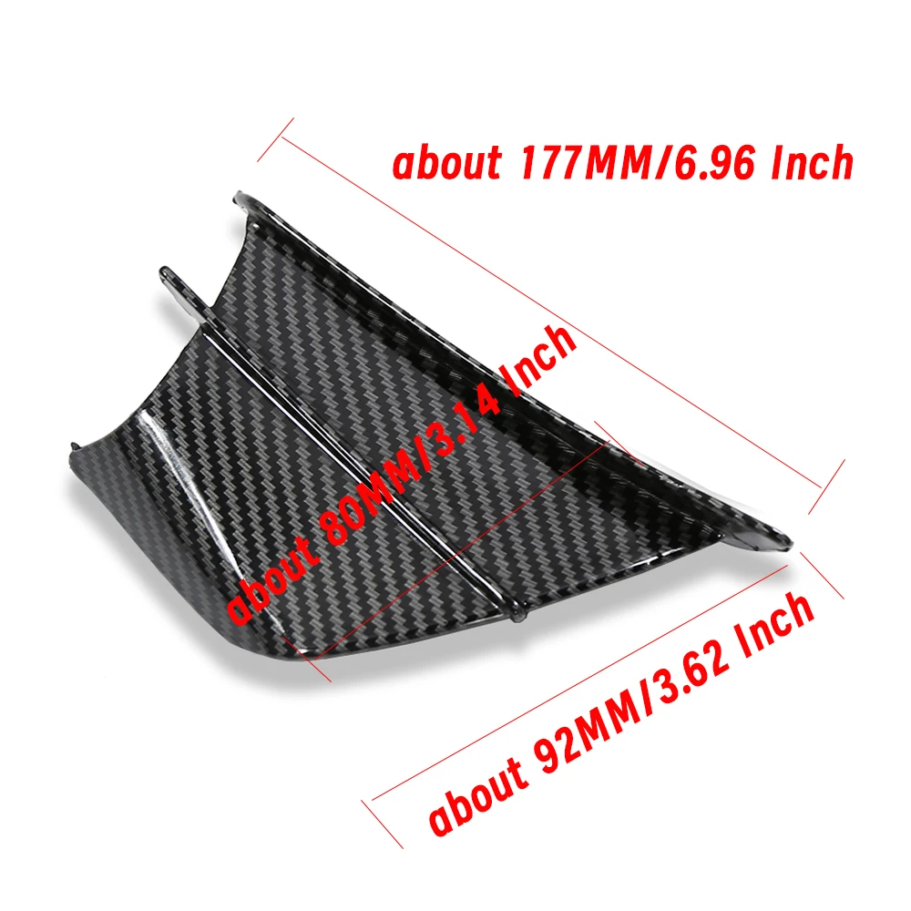 For Yamaha YZFR1 YZFR3 YZFR6 YZFR7 YZF R1 R3 R6 R7 R25 R125 Universal Winglet Air Deflector Wing Spoiler Motorcycle Accessories