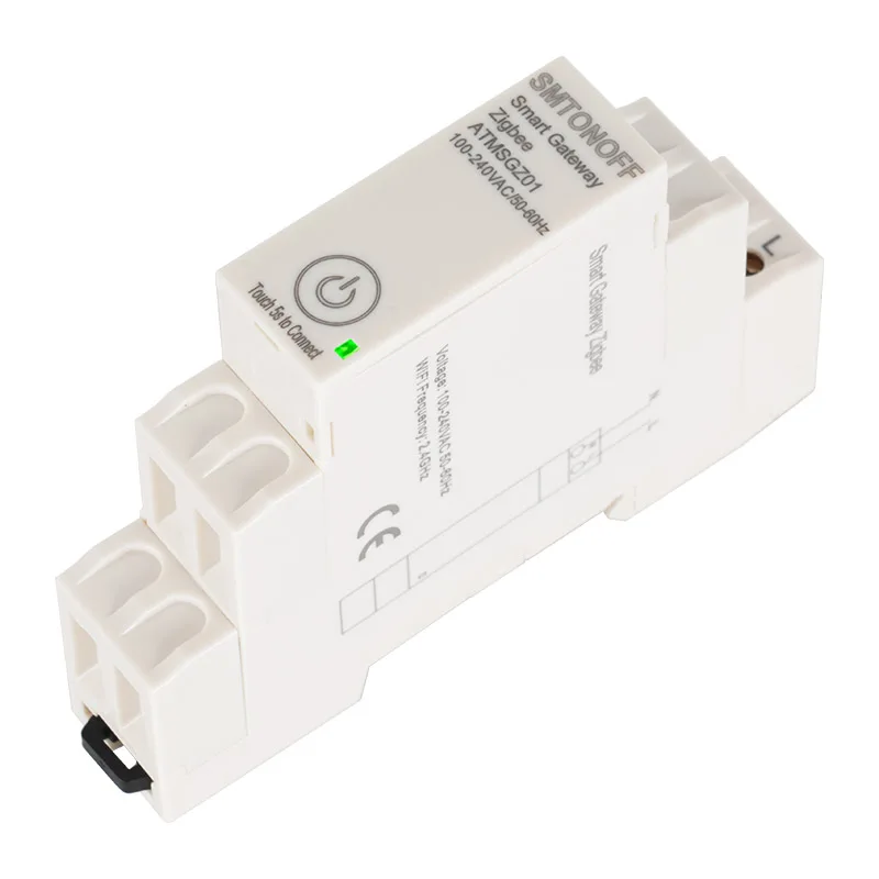 Tuya ZigBee Wireless Gateway Hub AC100~240V 50/60Hz Din-Rail Smart Home Bridge for Zigbee Devices No need for AC-DC Adapter