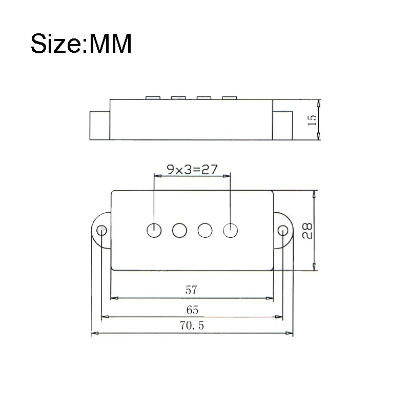 [Pickup DIY Kits] Alnico 5 PB Bass Pickup Kits- Fiber Bobbin/Alnico V Pole Piece/Waxed Cloth Cable Pickup Kits for PB Bass