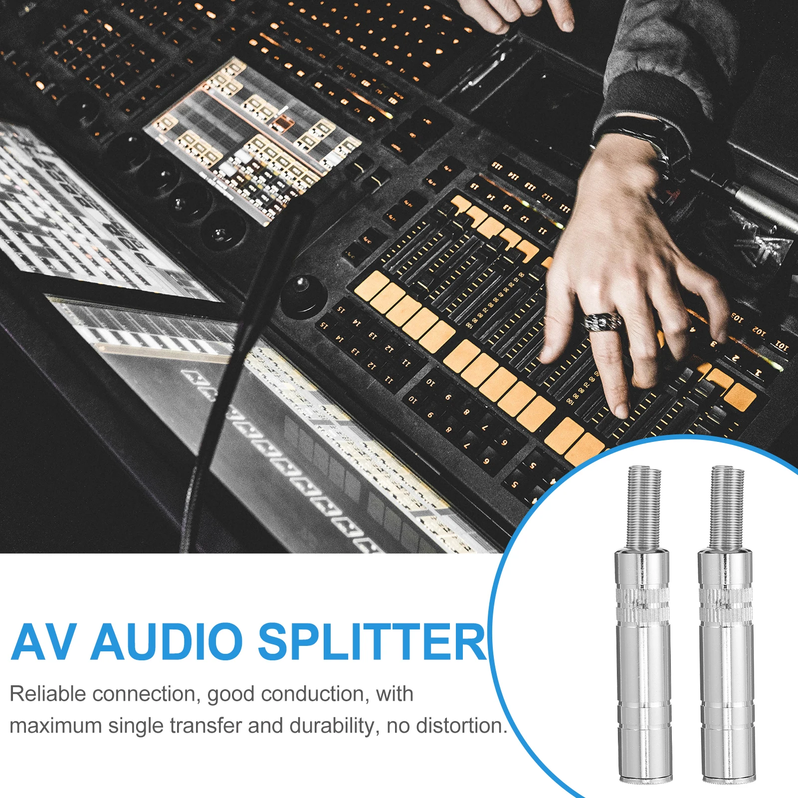 

4 PCS Audio Plug Silver Connector Stereo Jack Cell Female Socket Guitar Zinc Alloy Nickel Plating Connectors