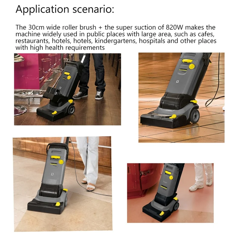 

B98A-роликовая щетка для скруббера для пола для KARCHER BR30/4C, впитывающий скребок, маслостойкий прямой скребок, впитывающая полоса