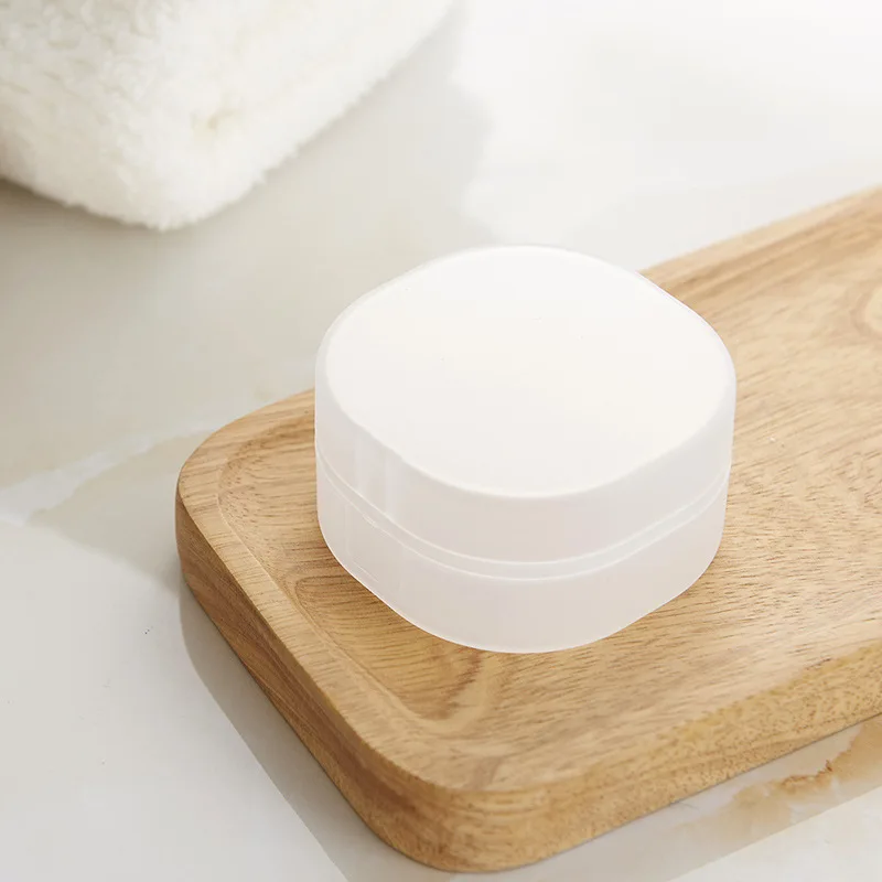 Compact and square travel portable soap box, transparent plastic aerobic handmade soap sponge, PP fragrance Soap box