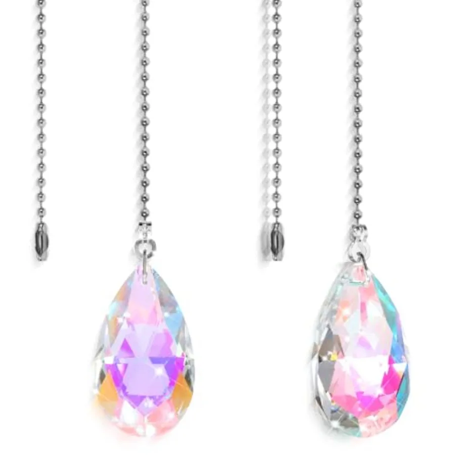 2Pcs Rainbow Ceiling Fan Pull Chains, 2