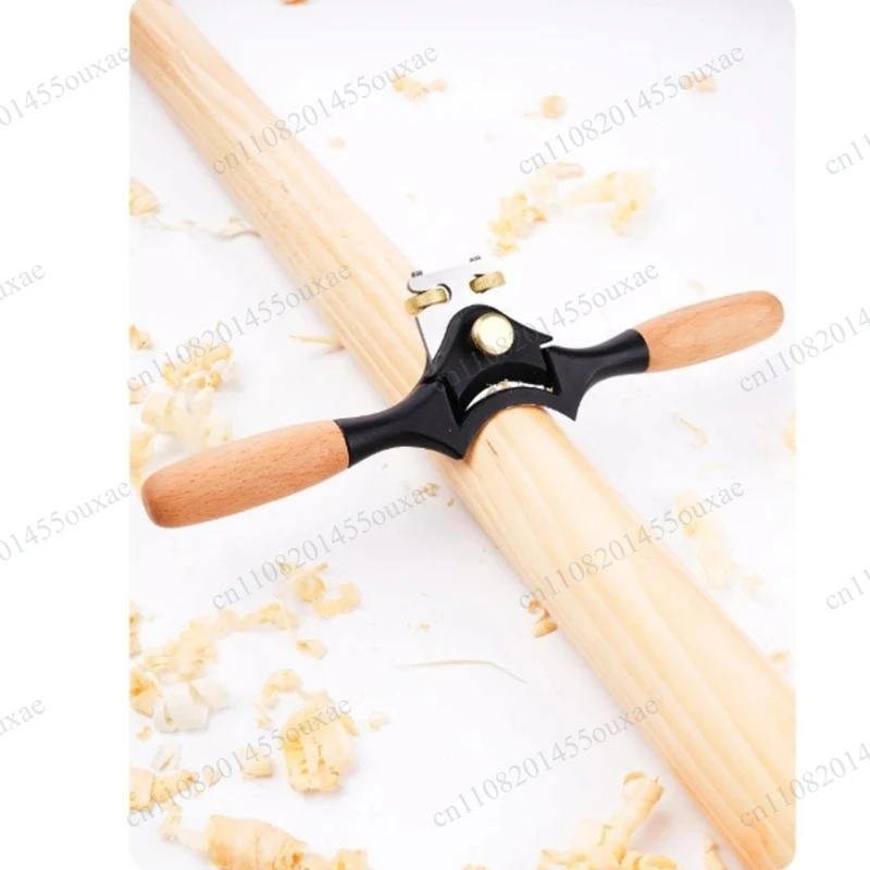 Half‑Round Spokeshave Plane Beech Handle Concave Bottom Hand Tool for Wood Rod Outer‑Round Edge Trimming