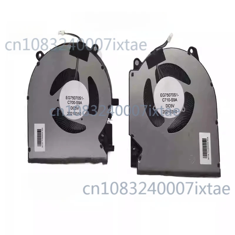60W Laptop CPU GPU Cooling Fans Cooler Fan For HP Victus 16-D 16-E TPN-Q263 TPN-Q264 EG75070S1-C700 C710 S9A M75720 M75722-001