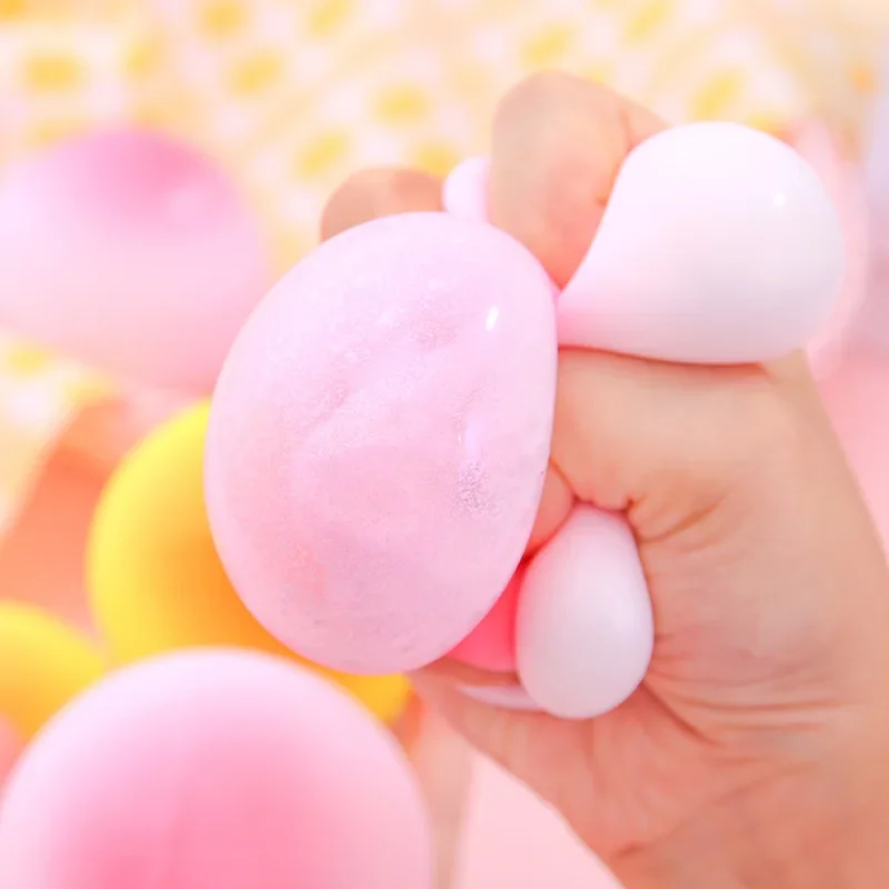 Anti estresse diversão macia bola de pêssego alívio do estresse brinquedo crianças adulto fidget squishy antiestresse criatividade brinquedo sensorial presente