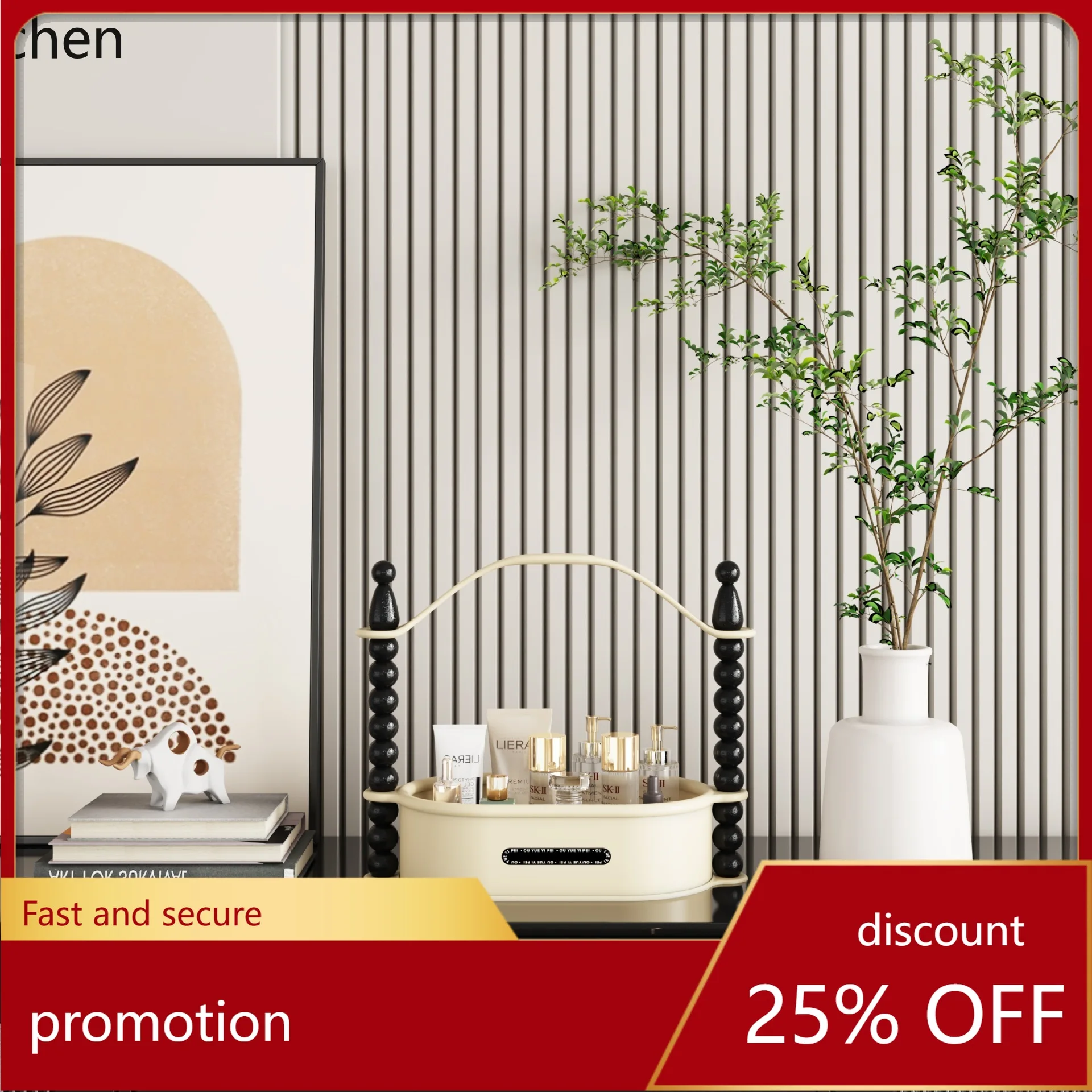 ZML dressing table makeup and skincare storage multi-layer storage basket for dining room, and bathroom with a high-end feel
