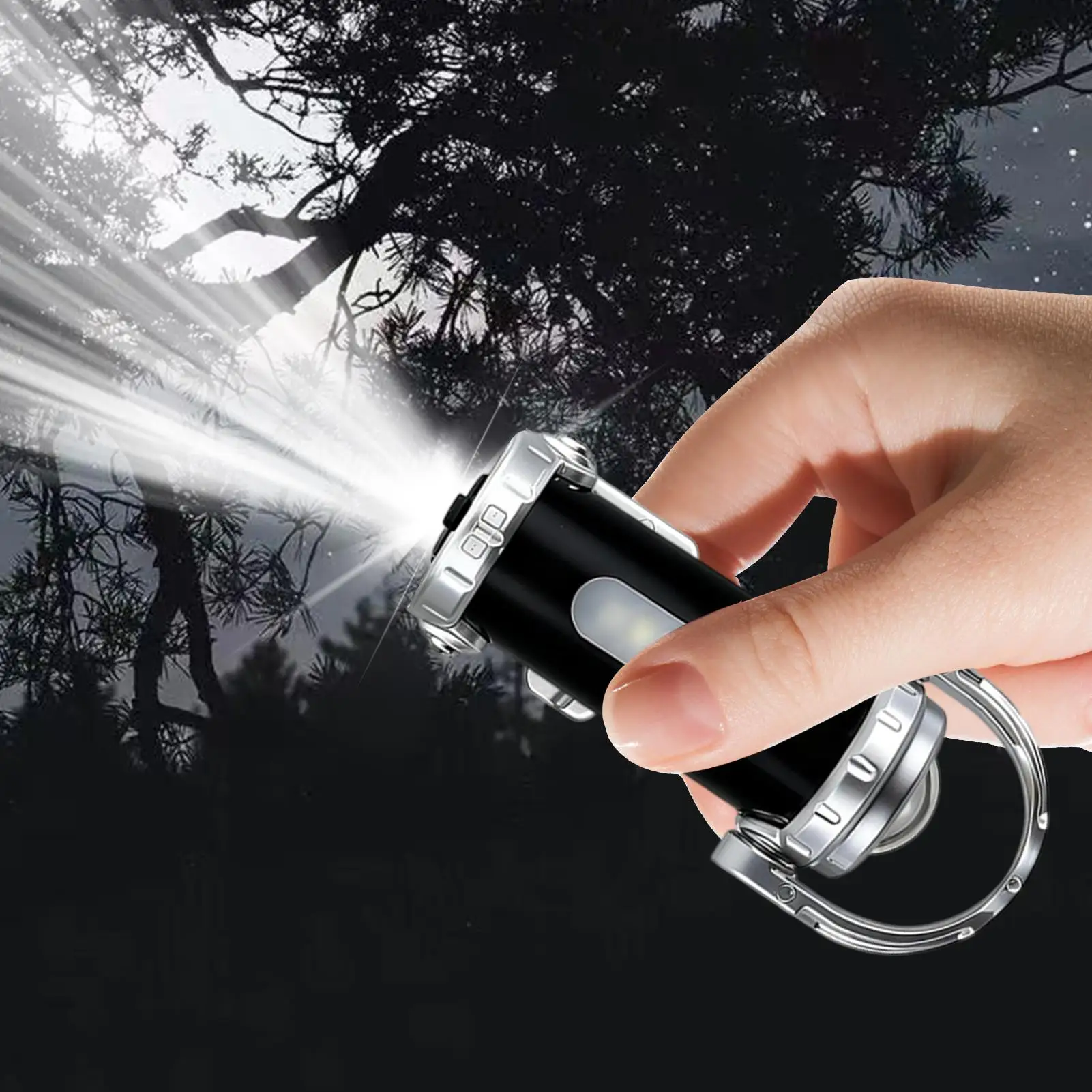 Rechargeable Portable Flashlight,High Lumen Waterproof Design,Pocket Lamp For Night Outdoor Camping And Daily Emergency Use