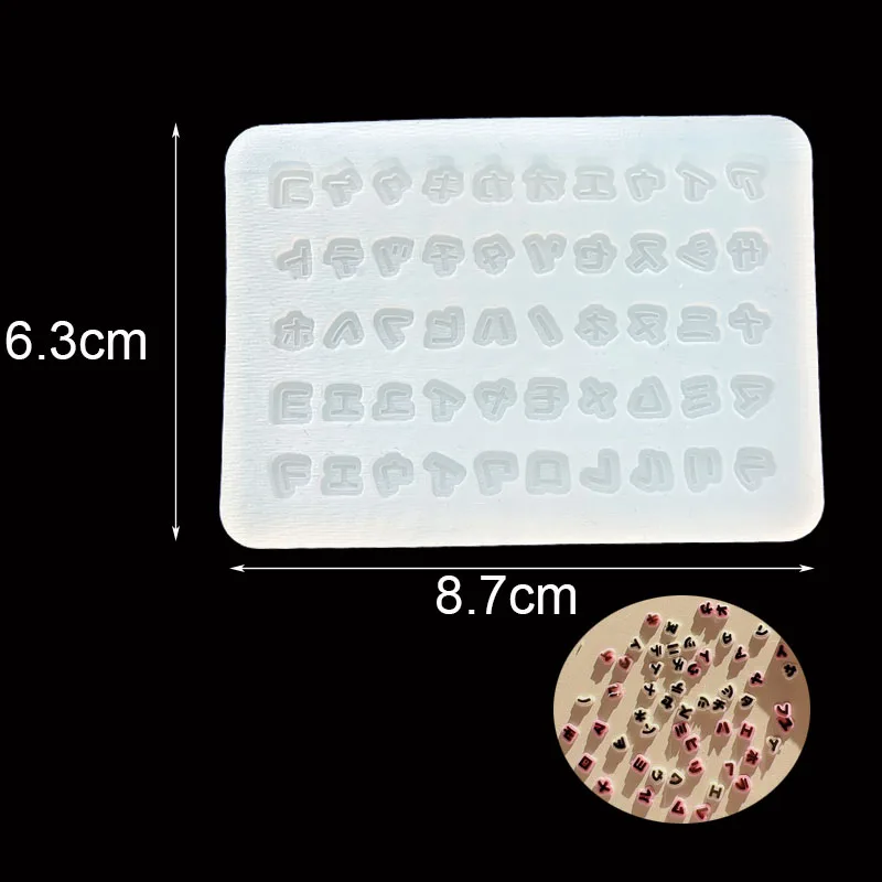 DIY Japanese Words Shaped Silicone Epoxy Resin Mold Jewelry Tool Jewelry Accessories Molds