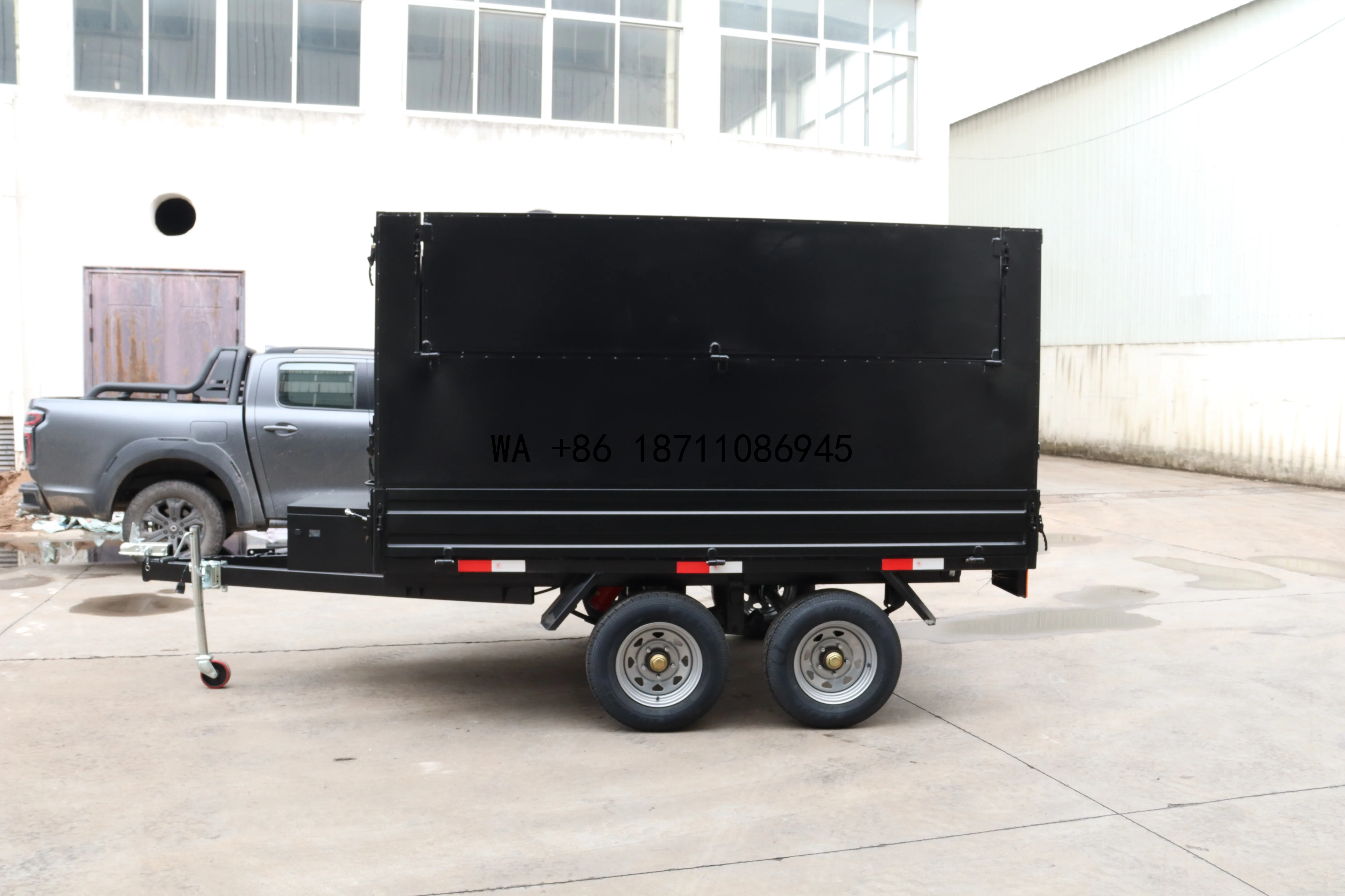 （Factory Direct Sale）Hydraulic Dump Tipping Large Load and High Capacity Farm Trailer