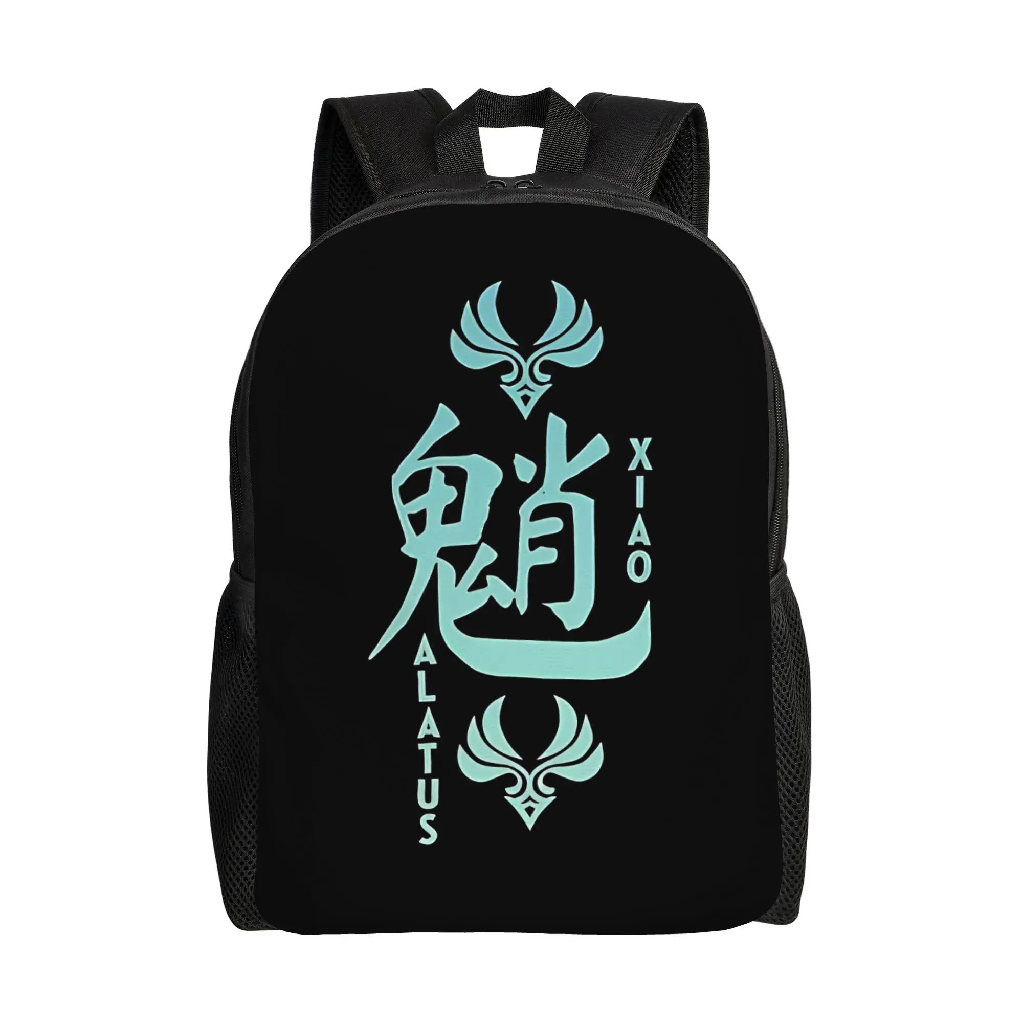 

Xiao Genshin Impact Backpack Unisex Polyester Travel Backpacks Print Leisure High School Bags Rucksack