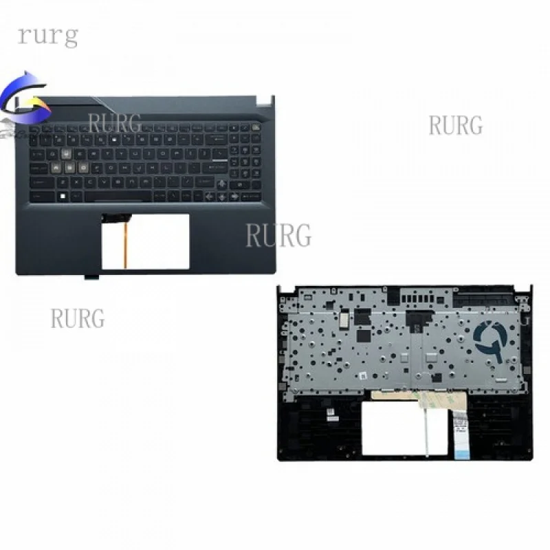 

L New For MSI Cyborg 15 Air A12V MS-15K1 Upper Case Palmrest Backlit Keyboard