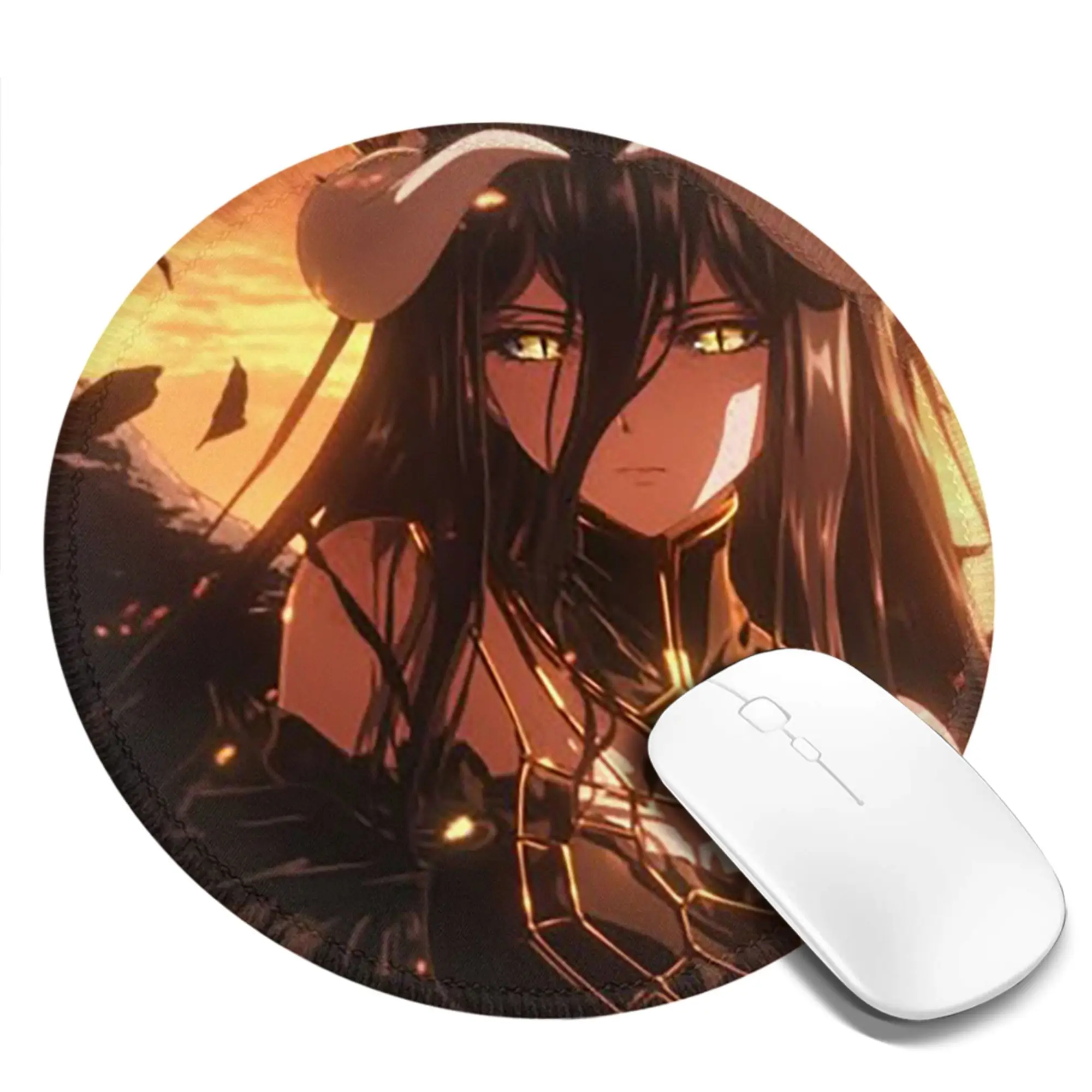 Adventure Anime Albedo Overlord Mouse Pad Computer Keyboard Mouse Mat Gaming PC Laptop Desk Mat Office Accessories Table Mats