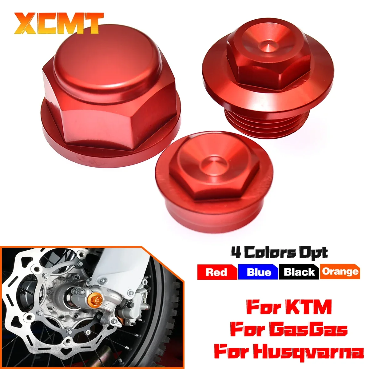 For KTM EXC 300 250 EXCF 350 XCW 450 500 Husqvarna TE  300  FE 450  350 2016-2022 M20 X P1.5 Front Rear Wheel Lock Axle Lock Nut