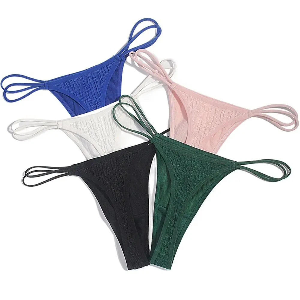 

Breathable Seamless Solid Color For Women For Men Underpants Women Briefs Thong Bandage Panties Female Lingerie