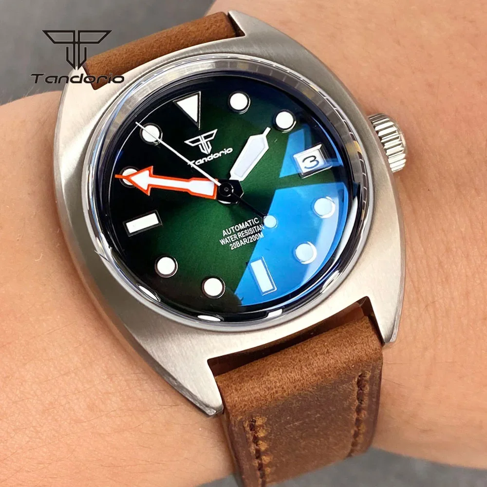 Tandorio 36mm Military Automatic Miyota 8215 Diver Men's Watch