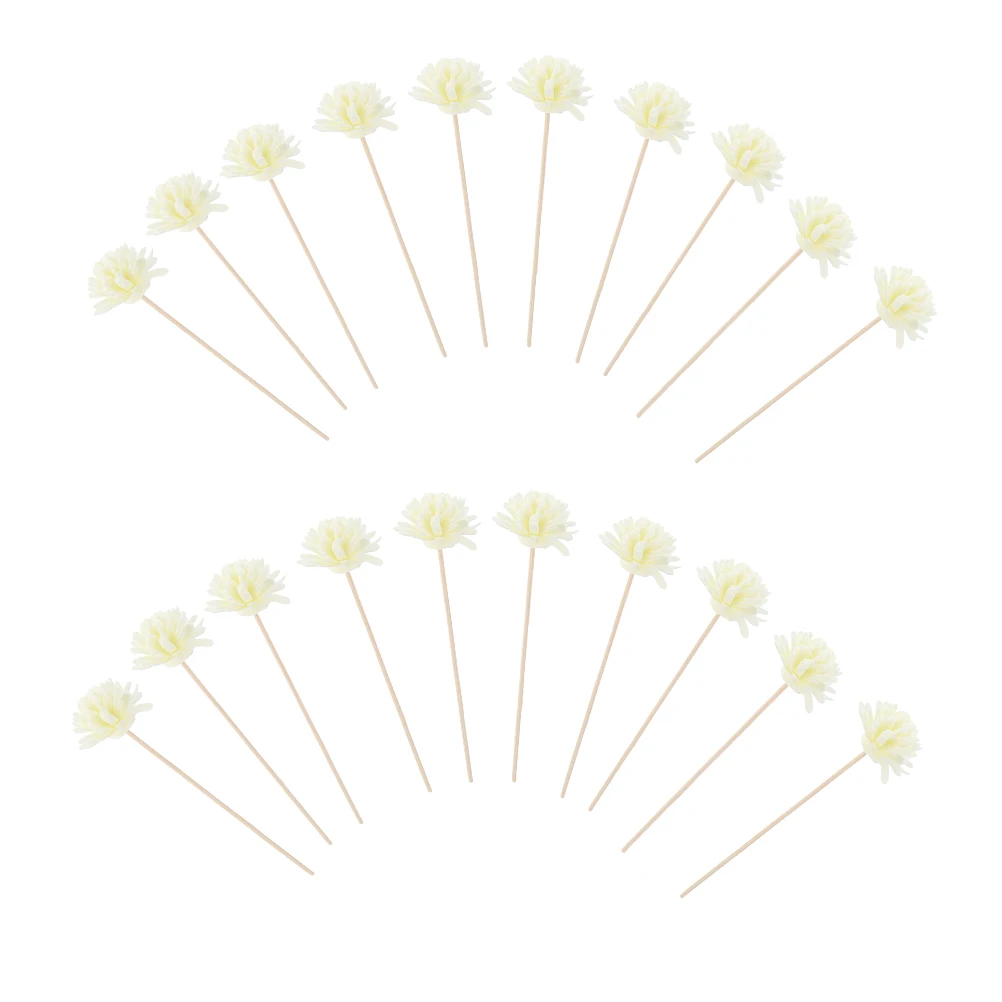 

20pcs Aroma Rattan Stick Decorative Flower Diffuser Stick For Room Fragrance Bedroom Living Room Kitchen Aromatherapy Supply