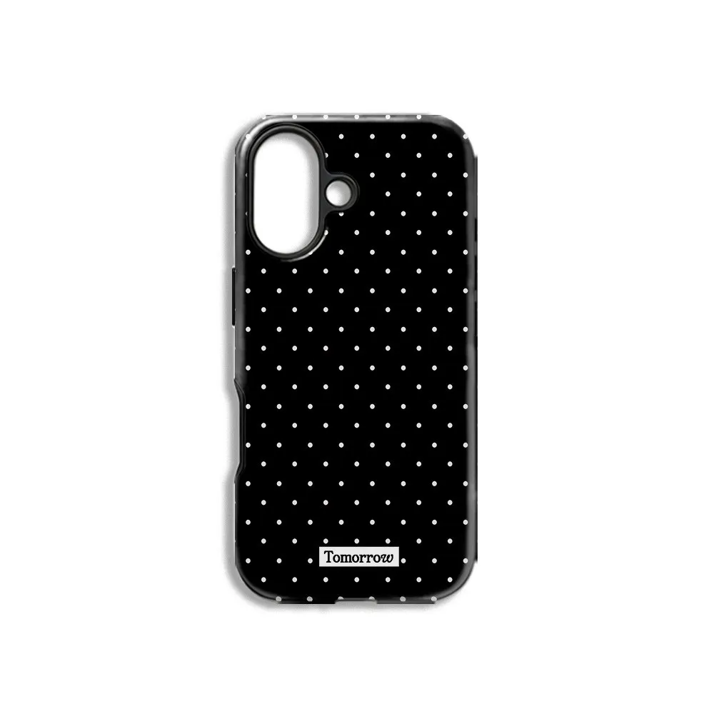 Luxury Dotted Lilac Phone Case for iPhone 18 17 17e 16e 16 15 14 13 12 11 XS Air Pro Max Plus Double-layer Back Cover