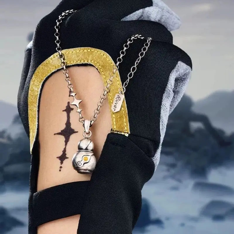 Game Wuthering Waves Resonance Echo Cosplay Necklace Pangu Terminal‌ Calabash Model Pendant Clavicle Chain Jewelry Accessories