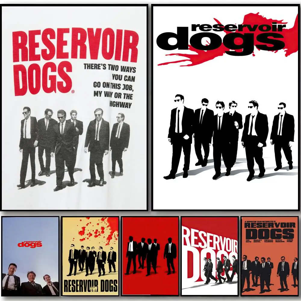 Sharp Crime Movie R-Reservoir Dogs Poster HD art sticky wall waterproof home bedroom bar aesthetic decoration