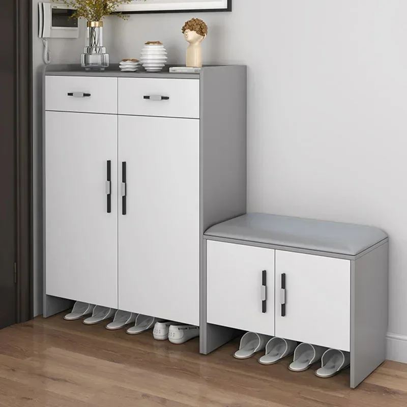 

Nordic Home Furniture Modern Slim Narrow Shoe Rack Organizer Rack Cabinets Drawer For Entryway Shoe Rack Shoes Living Room