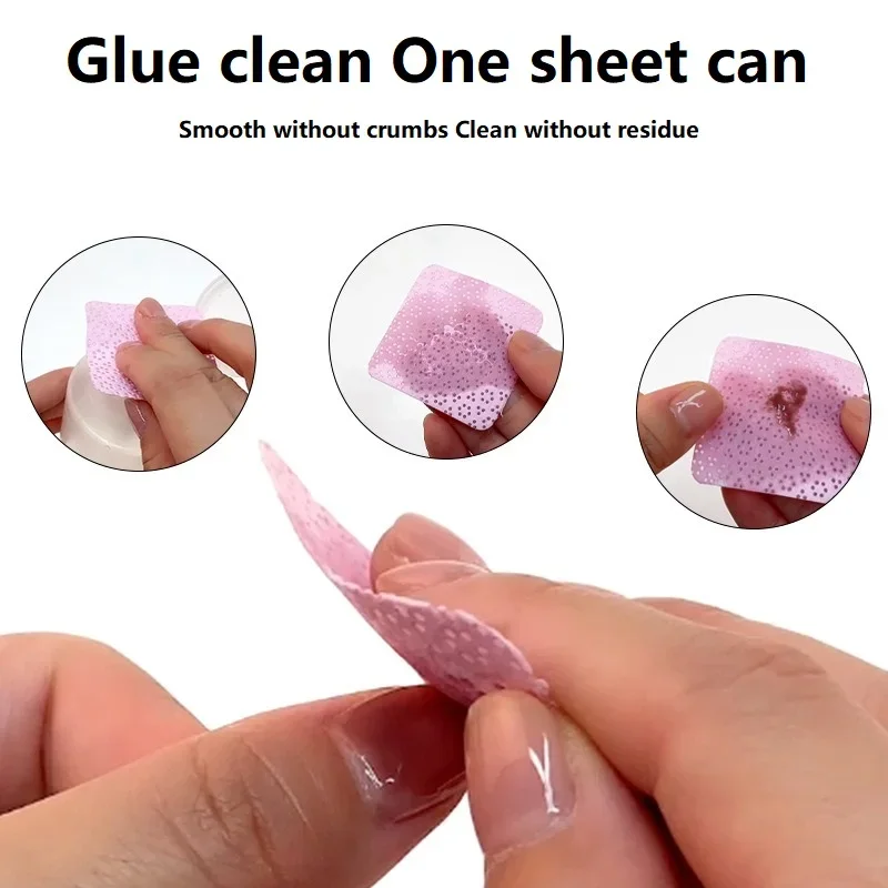 NUOVO 300PCS Salviette per unghie senza pelucchi Attrezzature per unghie Dischetti di cotone Tovaglioli senza pelucchi per manicure Cotone per unghie soffici Detergente per unghie