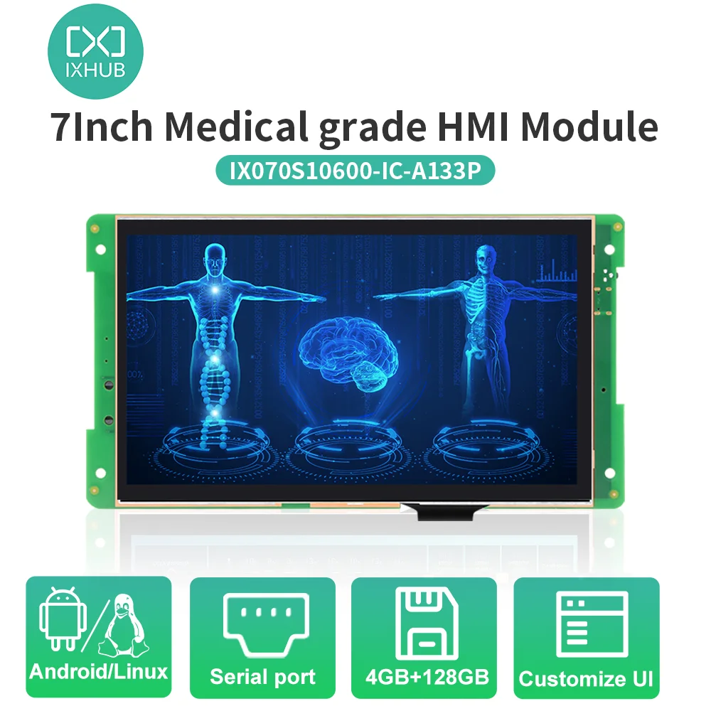 

IXHUB IPS 7" 1024*600 Medical Long Ultra Wide Bar LCD Module Screen Andriod HMI Intelligent Linux Display Touch Panel PK dwin