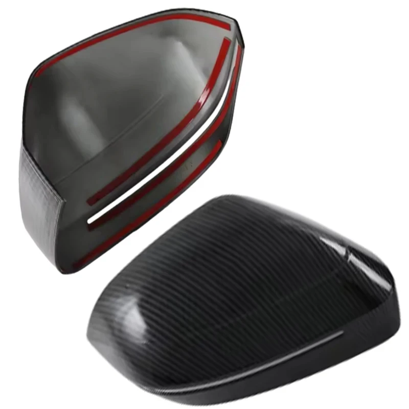 

Black ABS Carbon Fiber Style Mirror Cover & Wing Cap, Exterior Trim Accessories