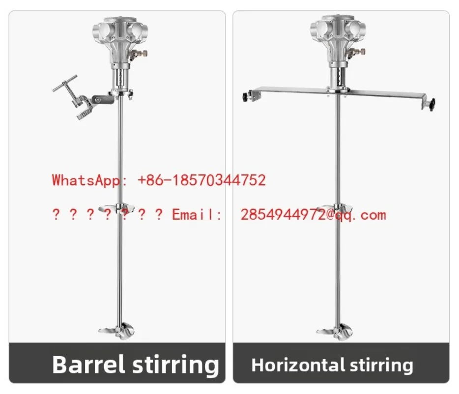 L   Pneumatic Mixer Industrial Lifting Paint Mixer Small Ton Barrel Disperse Ink Glue Liquid Coating