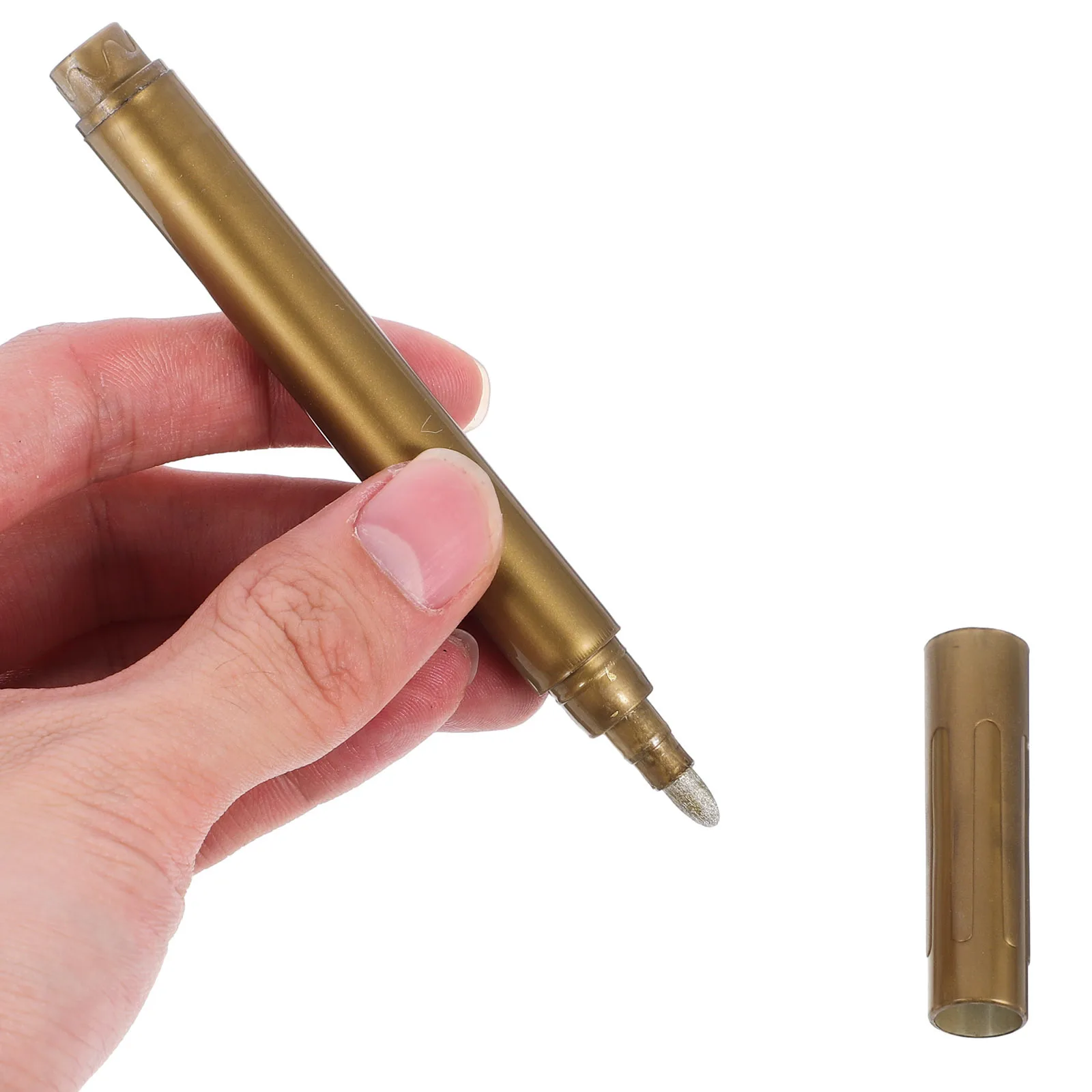 

6Pcs PP Paint Markers for Precise Application on Glass Jars Canvas Bags and More Wine Glass Markers Washable Paint Pen