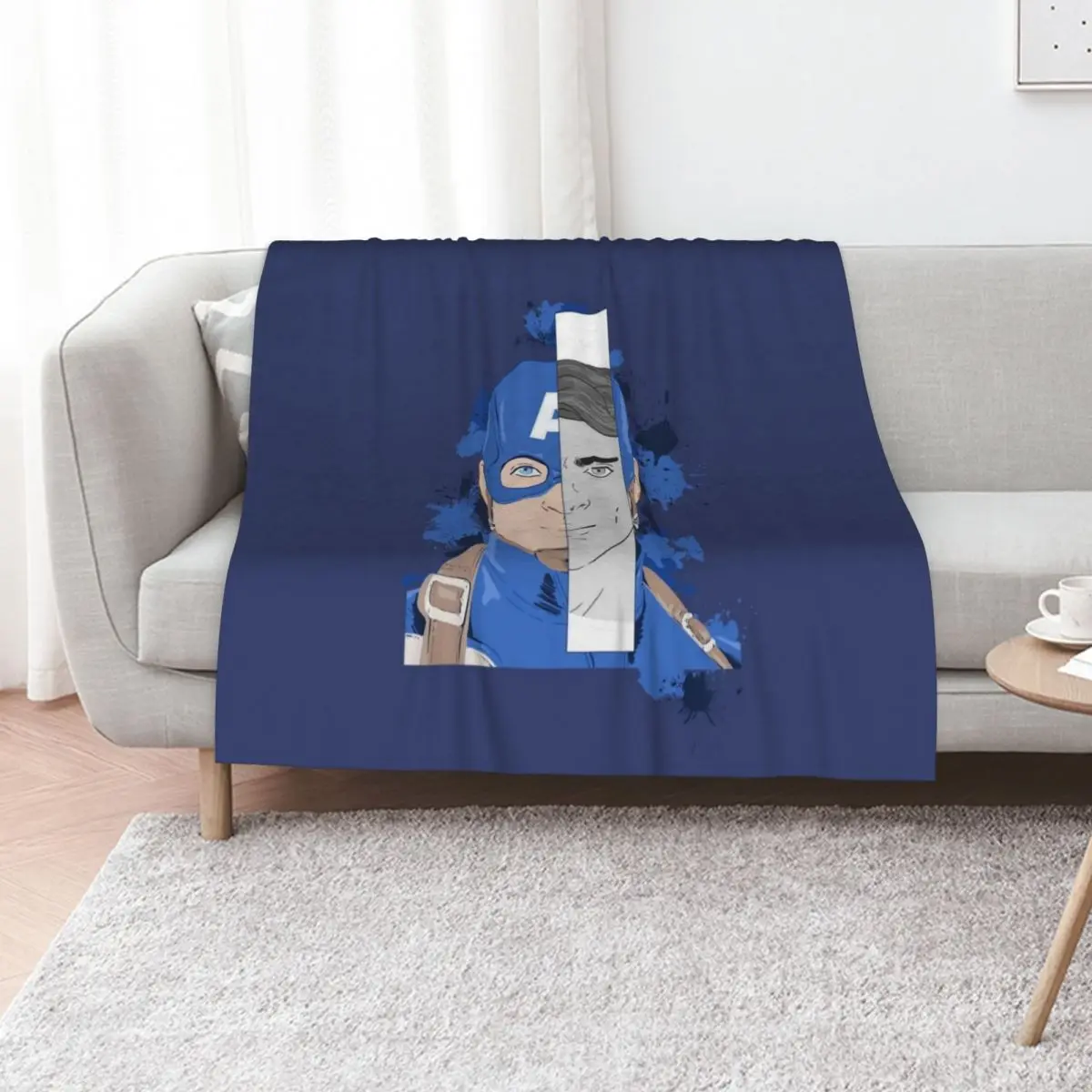 The first Captain Throw Blanket Fuzzy Plush Throw Blanket for Sofa Chair