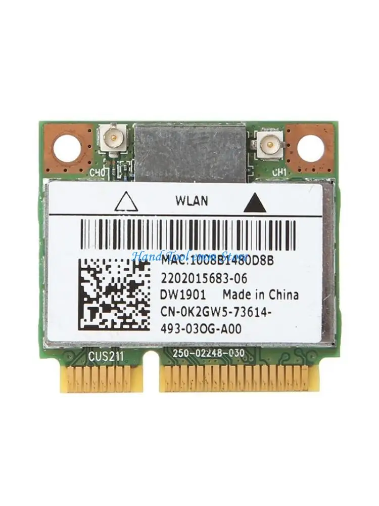 H37F DW1901 AR5B22 Card Dual Band Bluetooth-compatible Wireless Half Mini PCI-E WIFI Card 300M for for Inspi