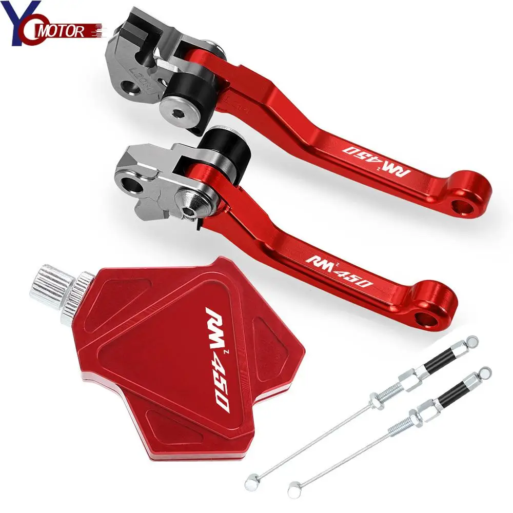 

Motorcycle Accessories Brake Clutch Lever Easy Pull Clutch Lever System Kit Parts For SUZUKI RMZ450 2005 -2018 2017 2016 RMZ 450