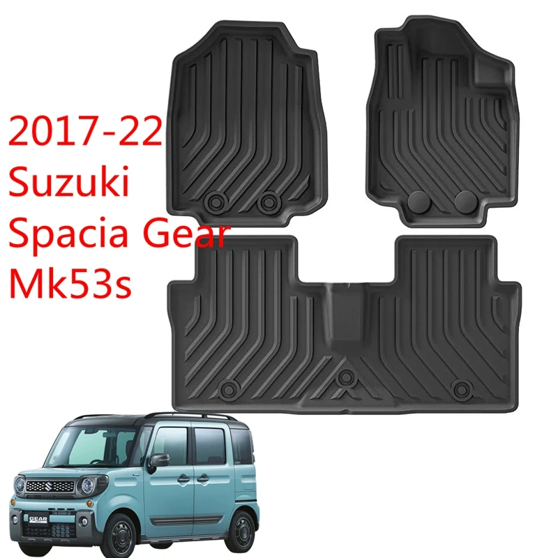 

Use for 2017-22 Suzuki Spacia Gear Mk53s car carpet Spacia footpad Full Set Trim to Fit For Spacia Gear waterproof floor mat RHD