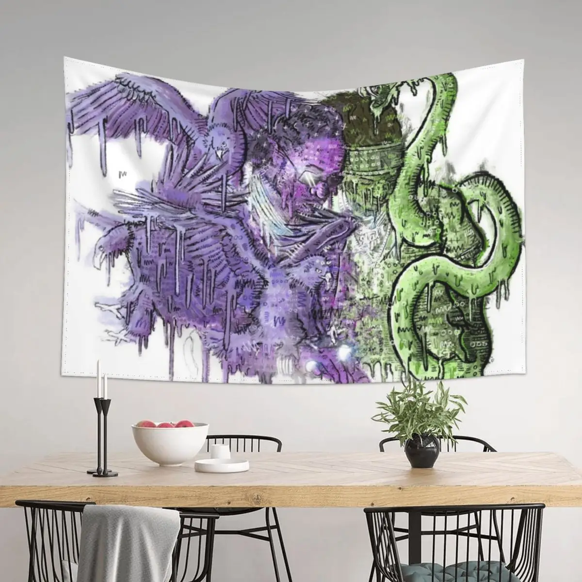 

Super Slimey Art Tapestry Christmas Decoration Wall Deco Cute Room Decor Tapestry