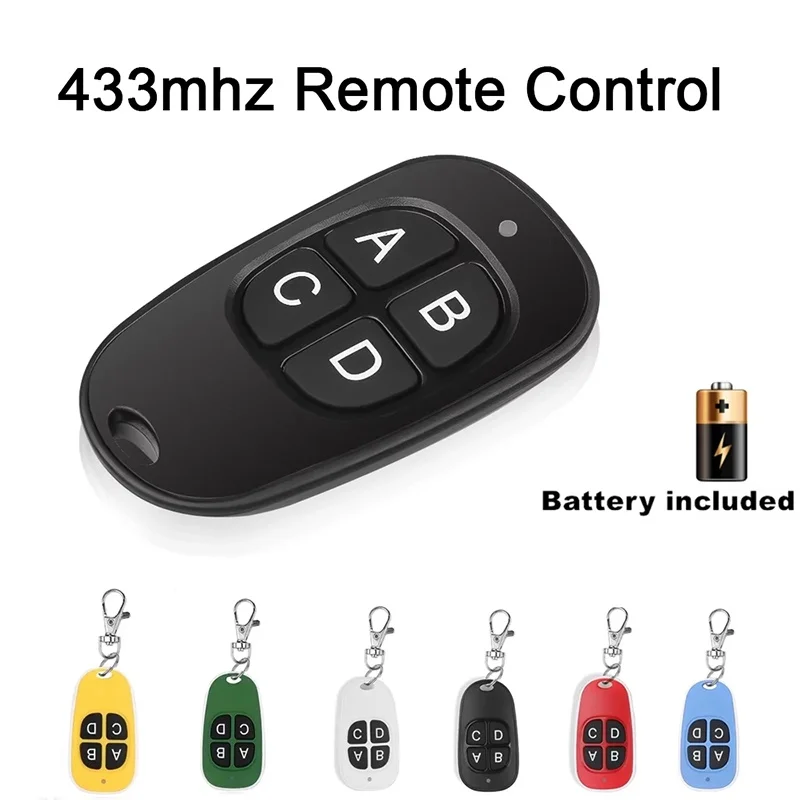 Universal 433mhz Copy Code Remote Contro Cloning Remote Control Electric Controller Wireless Transmitter Switch 4 Button Car Key